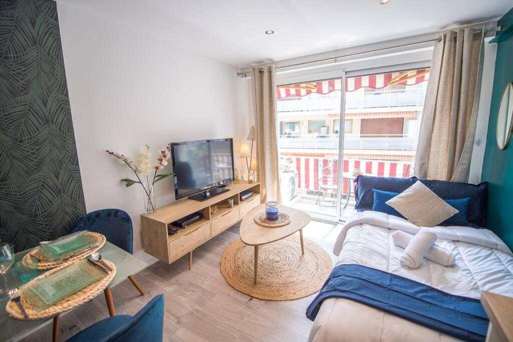4 Couchages Climatise Direct Plage Wifi Parking أنتيب المظهر الخارجي الصورة